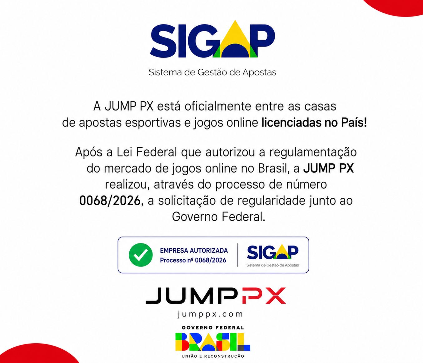 Empresa autorizada SIGAP - Processo nº 0068/2026